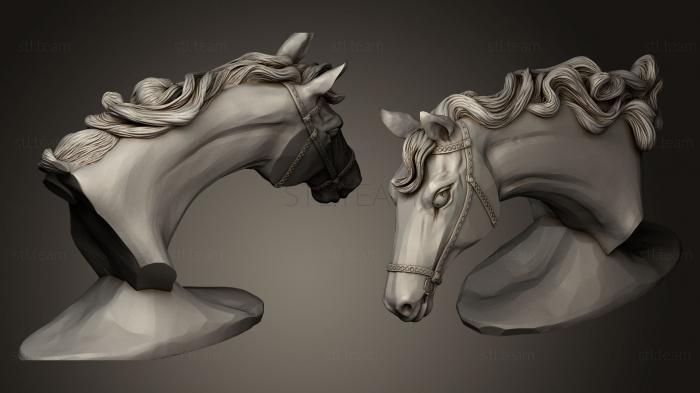 3D model horse bust (STL)